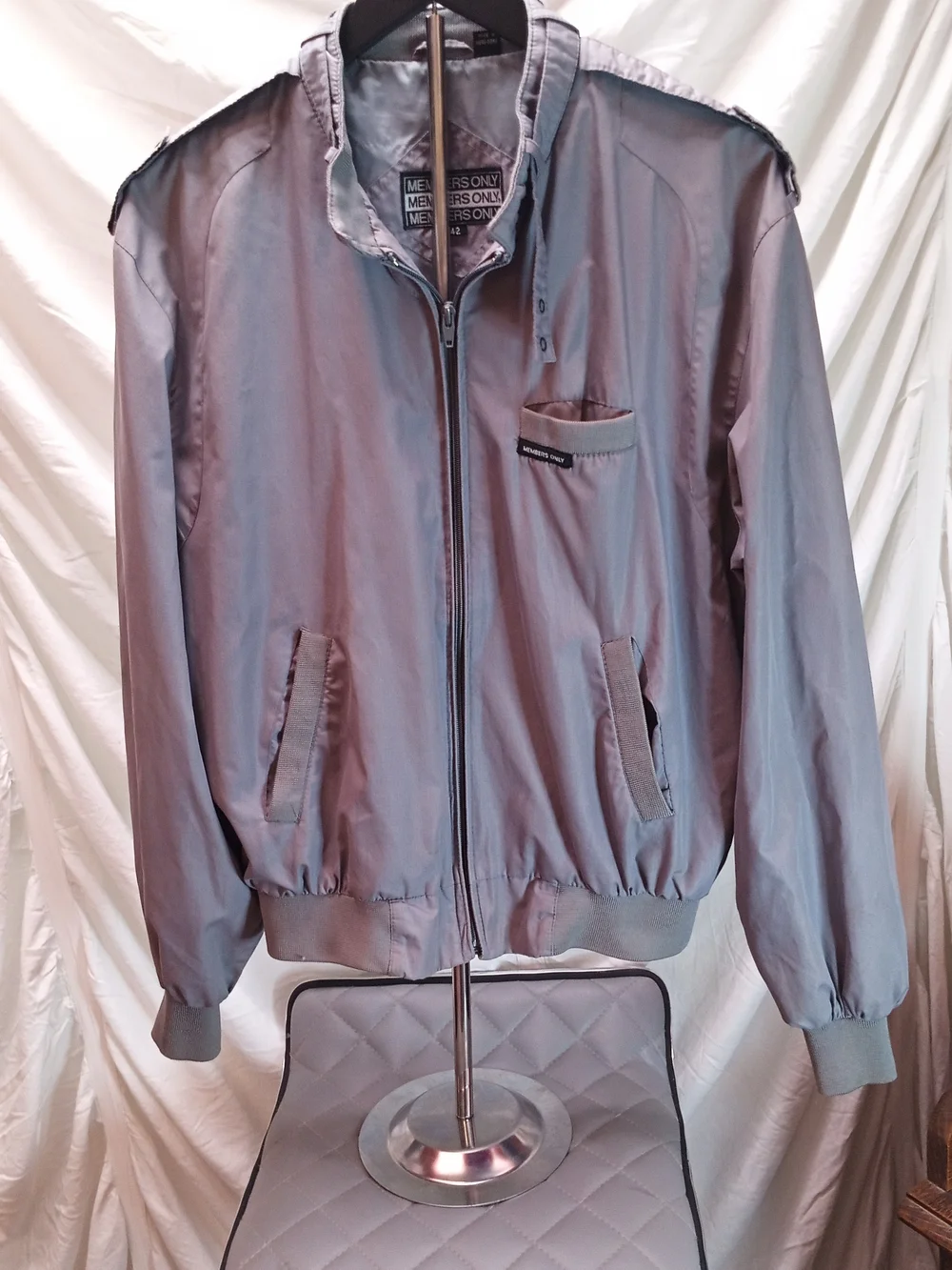 Members Only Light Gray  Lightweight Jacket